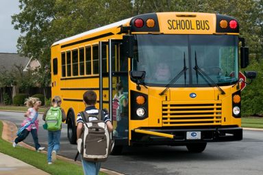 front engine buses